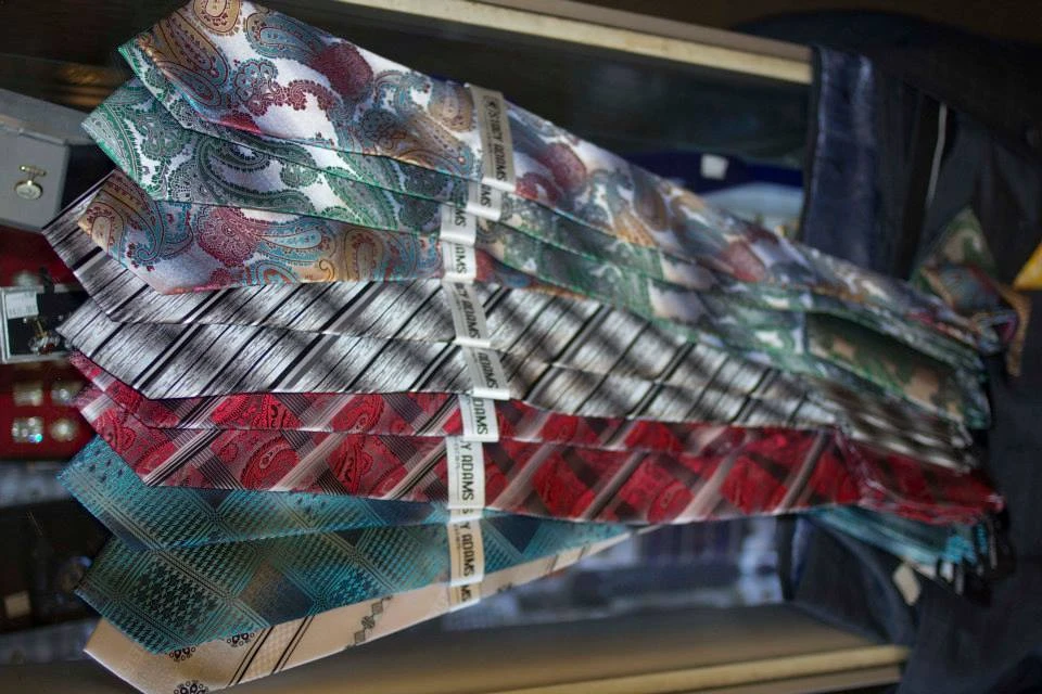 Stacy Adams ties collection in paisley, striped, and plaid patterns